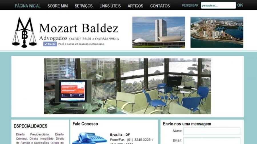 Site Mozart Baldez Advogado