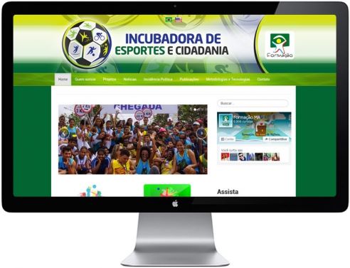 Site Incubadora de Esportes e Cidadania
