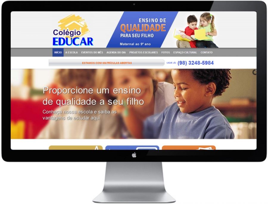 Site Colégio Educar (Redesign)