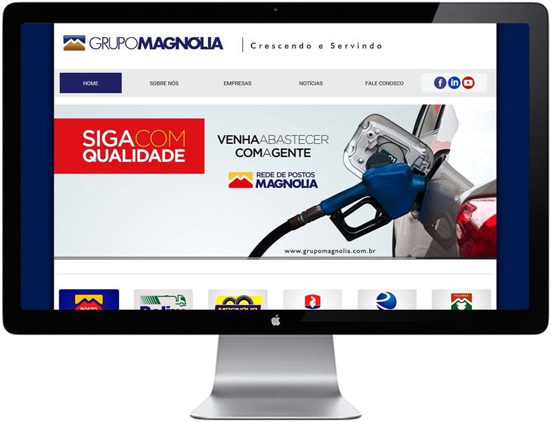 Site Grupo Magnólia