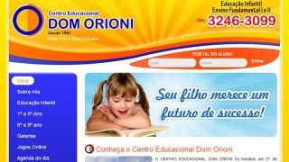 Site Colégio Dom Orioni