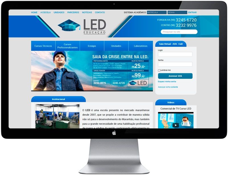 Site LED Formação Profissional